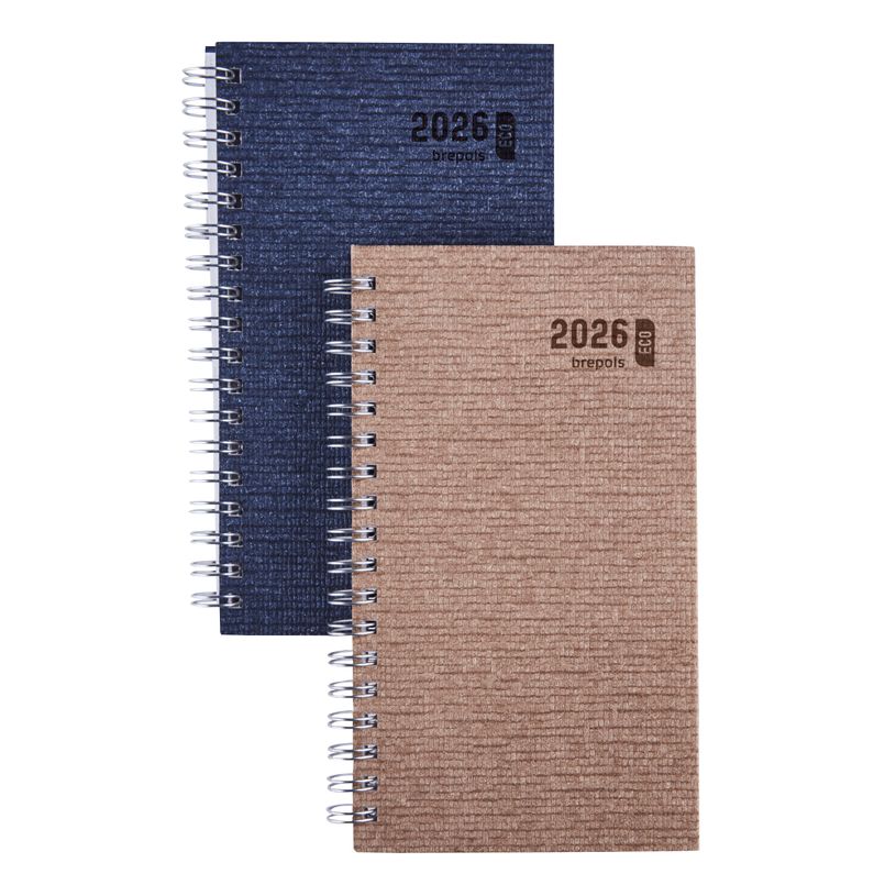 5412303127431-Agenda de poche à spirale Ecorama Kazar - 1 semaine sur 2 pages - 9 x 16 cm - disponible dans différentes c--0