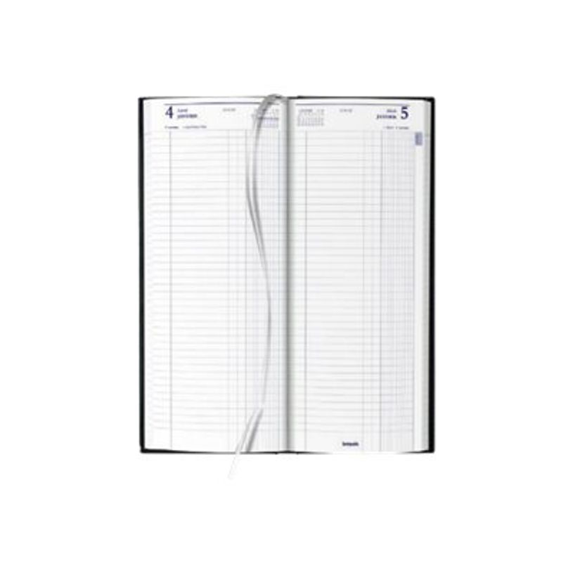 5412303101103-Agenda long Lima Jupiter B1 - 1 jour par page - 13 x 33 cm - noir - Brepols-P_79353440_2-3