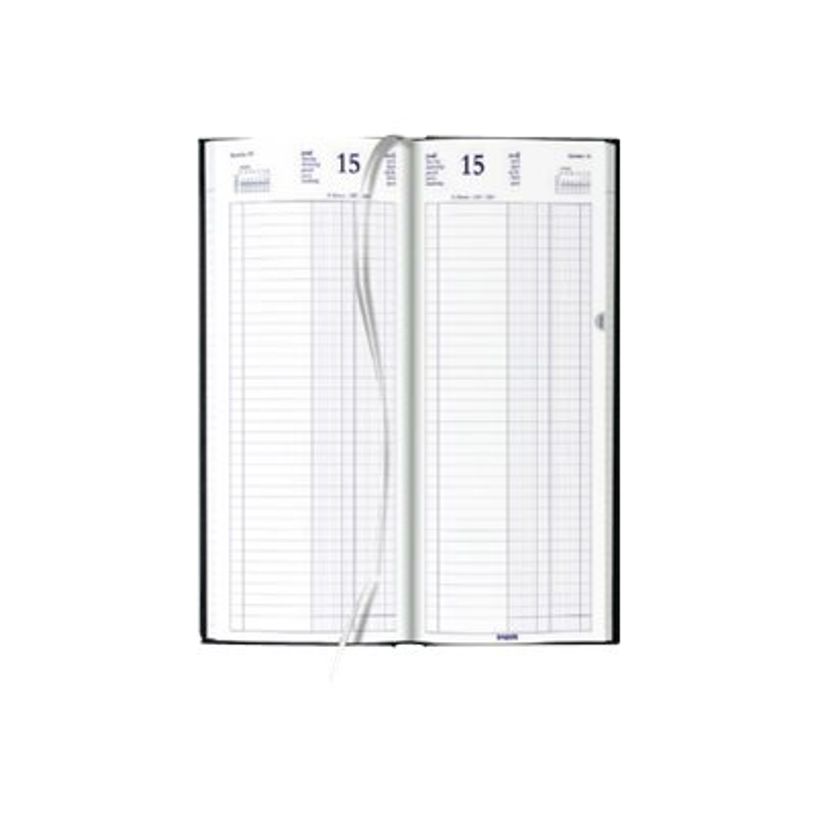 5412303130448-Agenda de la banque Lima - 1 jour sur 2 pages - 14,3 x 32,5 cm - noir - Brepols-P_79353469_3-2