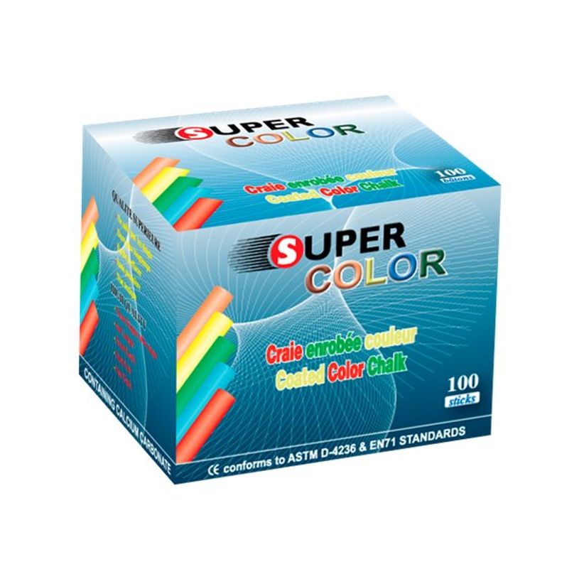 6253504980550-JPC Super Color - 100 Craies couleurs assorties - enrobées-P_79353539_1-0