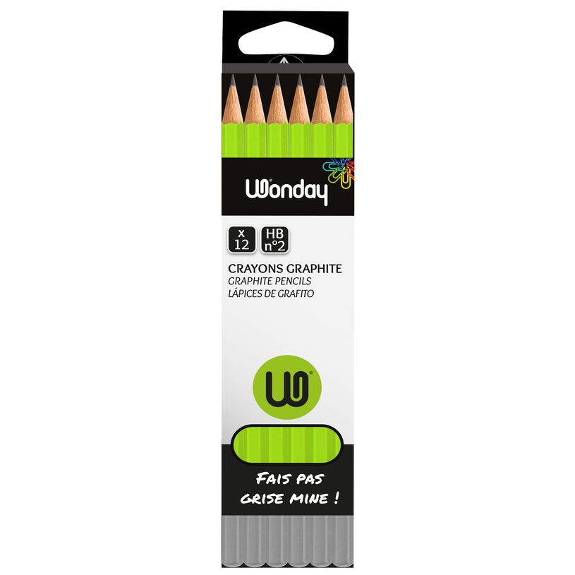 3457703825367-Wonday - Pack de 12 crayons à papier - HB STANDARD-P_79353541_2-0