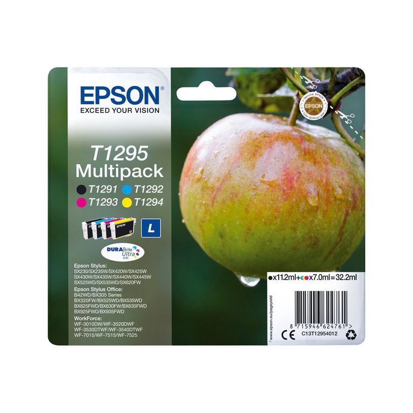 8715946465586-Epson T1295 Pomme - Pack de 4 - noir, cyan, magenta, jaune - cartouche d'encre originale-P_79353637_2-1