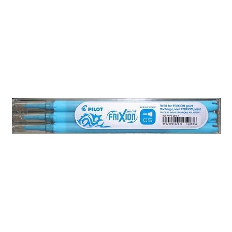 4902505402036-Pilot FriXion Point - Relleno - azul claro - 0.5 mm (paquete de 3)-P_79354318_3-2