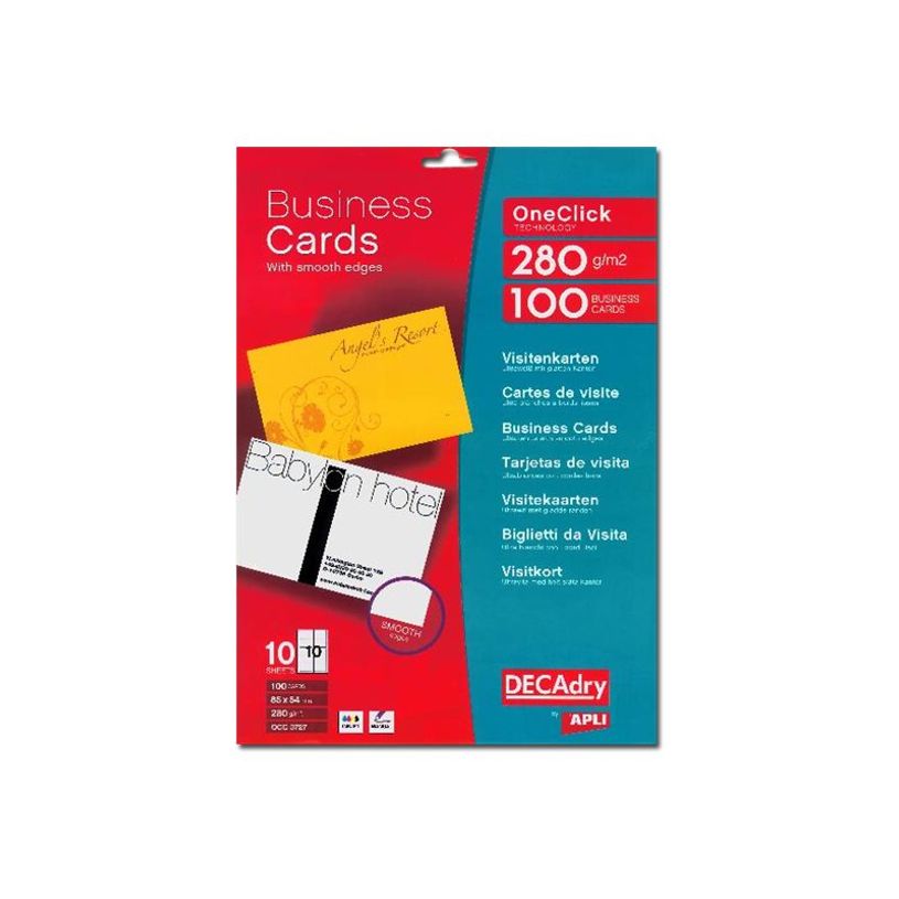 5413493180121-Apli DECAdry - Papier pour 100 cartes de visite 85 x 54 mm - 280 g/m² - 10 feuilles-P_79354329_1-1