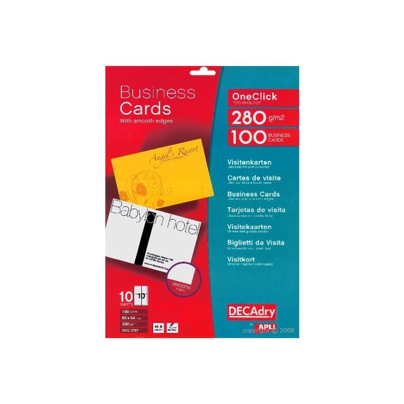 5413493180121-Apli DECAdry - Papier pour 100 cartes de visite 85 x 54 mm - 280 g/m² - 10 feuilles-P_79354329_2-0