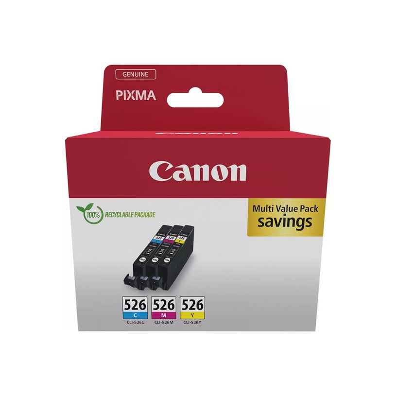 8714574679280-Canon CLI-526 - Pack de 3 - cyan, magenta, jaune - cartouche d'encre originale-P_79355570_2-1