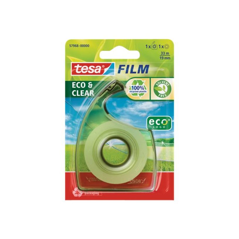 4042448166302-Tesa Eco & Clear - Ruban adhésif sur dévidoir vert - 19 mm x 33 m-P_79355810_1-0
