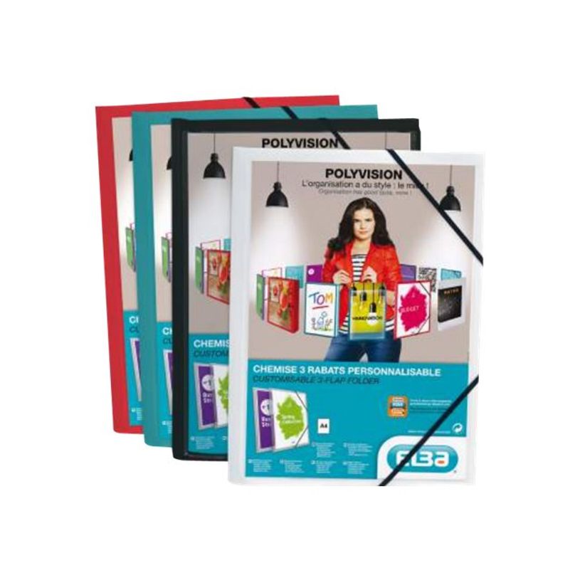 3045050287633-Oxford Polyvision - Chemise personnalisable à rabats - A4 - disponibles dans différentes -P_79355969_1-0