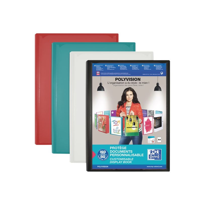 3045050287787-Oxford Polyvision - Porte vues personnalisable - 160 vues - A4 - disponible dans différent-P_79355974_1-0