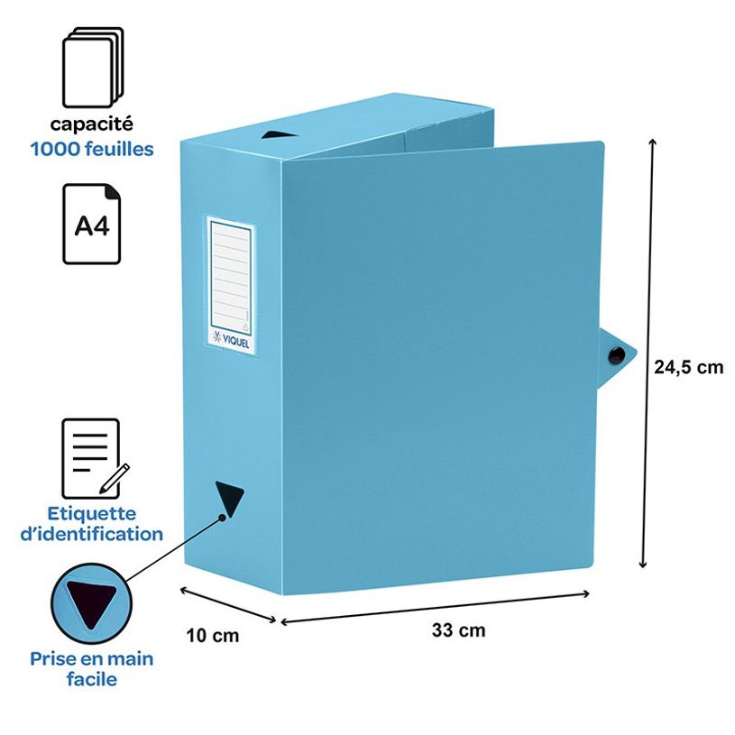 3135251441870-Viquel - Boîte de classement plastique - dos 100 mm - disponible dans différentes couleur-P_79356135_5-4