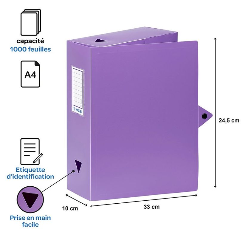 3135251441870-Viquel - Boîte de classement plastique - dos 100 mm - disponible dans différentes couleur-P_79356135_8-7