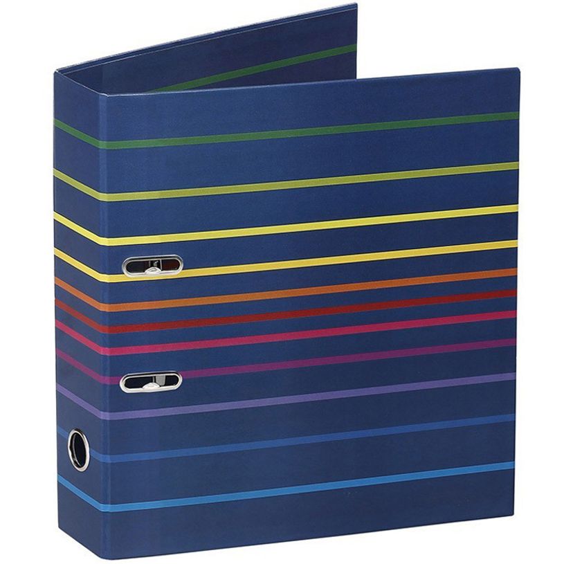 3135256019074-Viquel Envy - Classeur à levier - Dos 70 mm - A4 Maxi - rayures-P_79356164_1-0