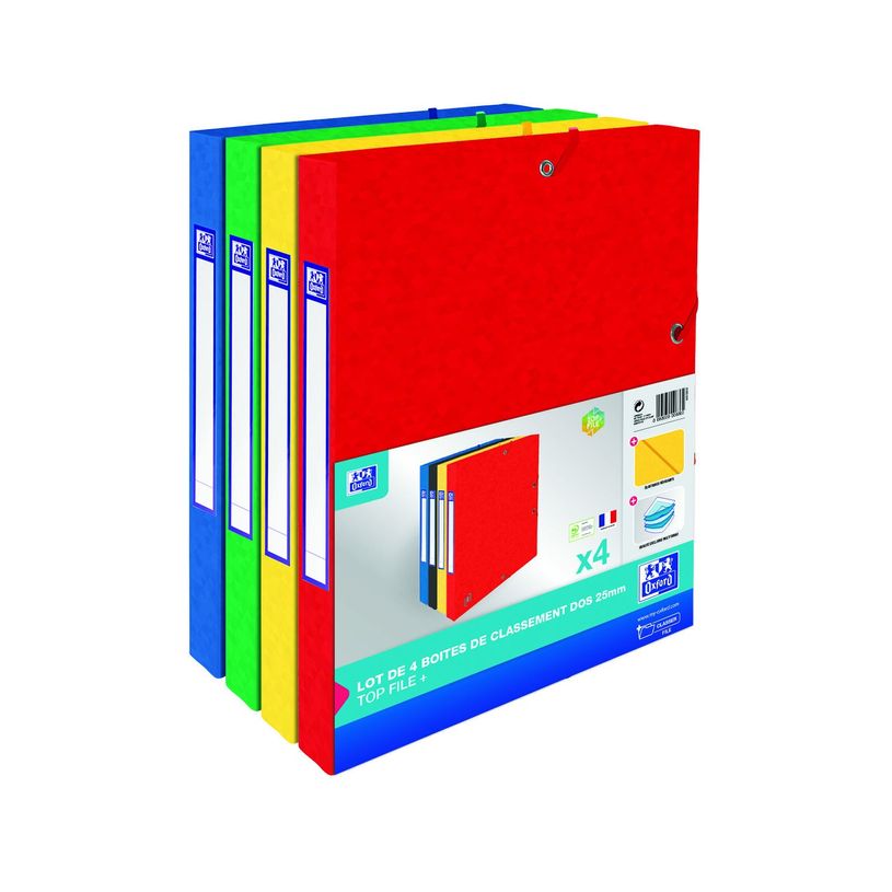 3045051995490-Oxford Top File - 4 boîtes de classement en carte lustrée - dos 25 mm - coloris assortis-P_79356299_1-0