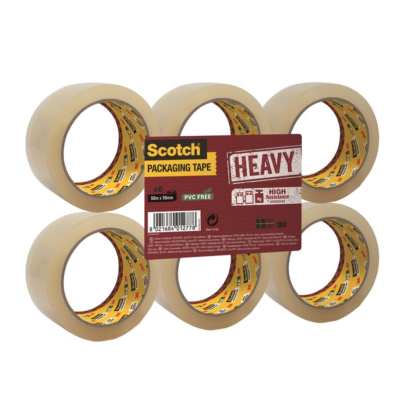 8021684012785-Scotch -  Pack de 6 - Rubans adhésifs résistants - 50 mm x 66 m - transparent-P_79356351_1-0