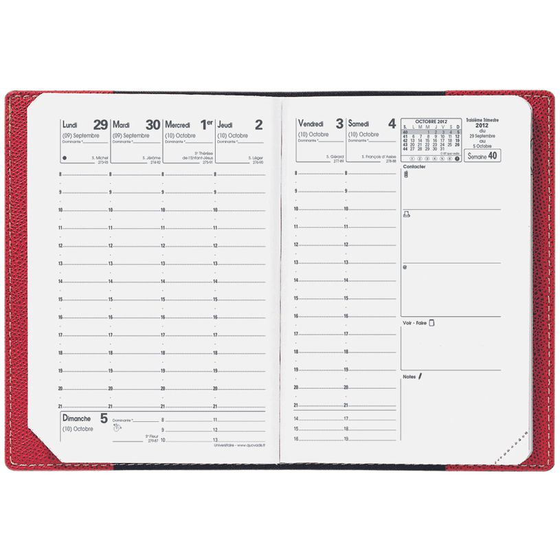 2012347077520-Agenda Club Rose 1 Semaine sur 2 pages 10X15cm Quo Vadis-P_79356514_2-1