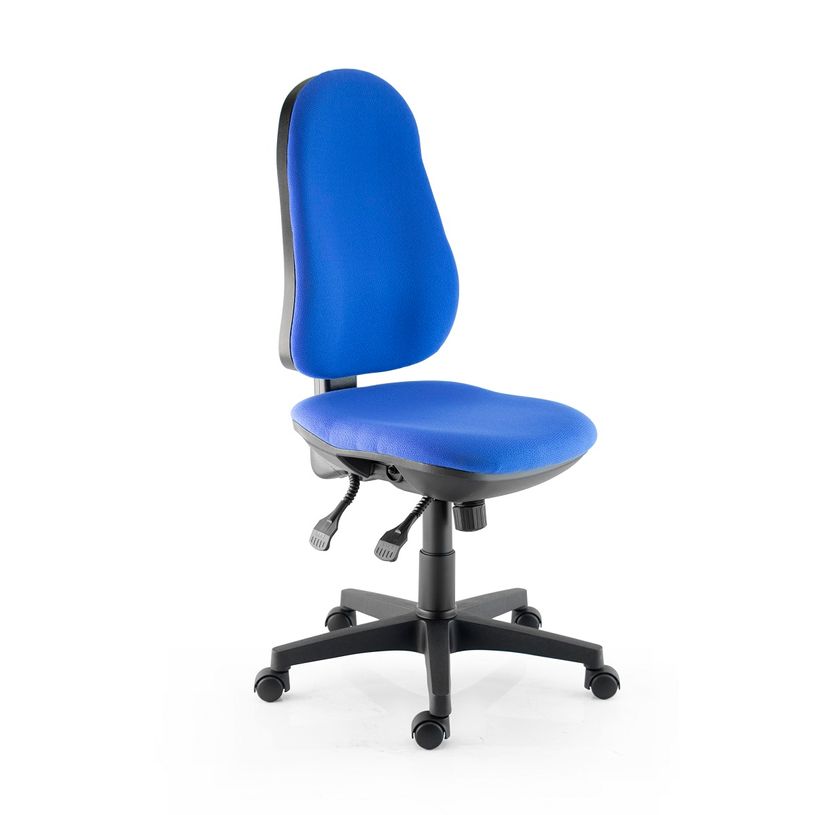 3660916039036-Fauteuil de bureau LIBRA - accoudoirs en option - Bleu-P_79356691_2-1