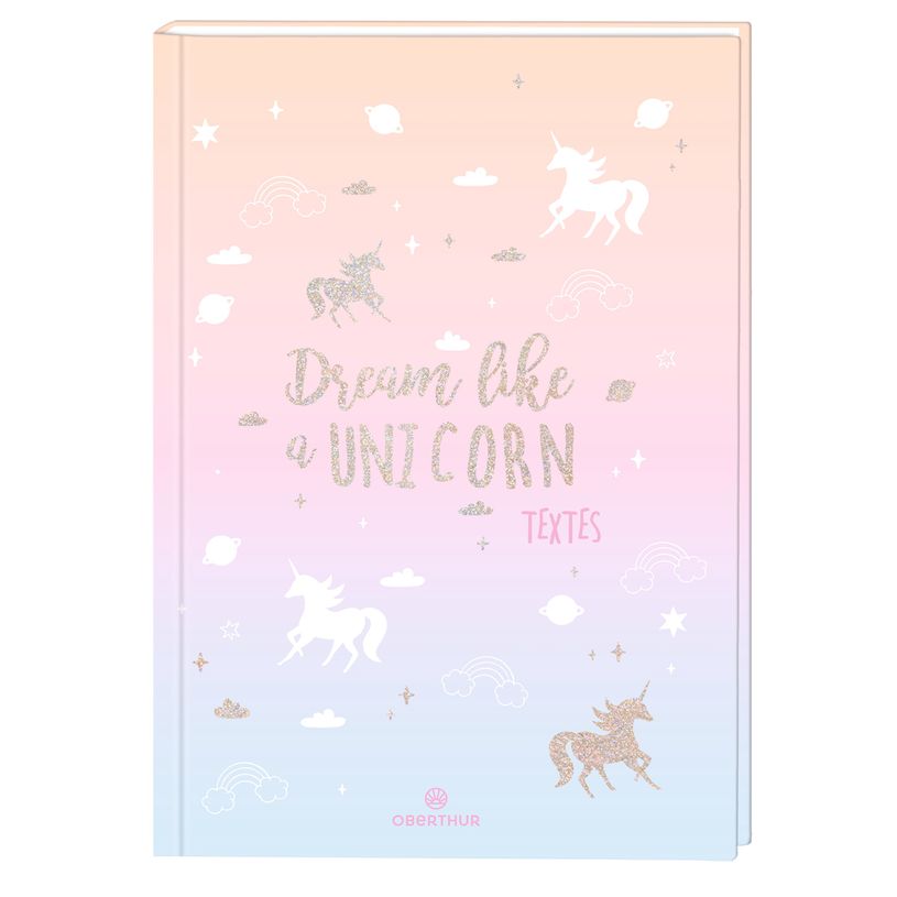 3108720514436-Cahier de textes Licorne ou Sirène - 15,5 x 22 cm - Oberthur-P_79356862_2-1