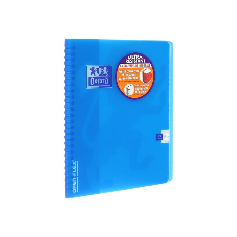 3020121072868-Oxford Openflex - Cahier polypro à spirale 17 x 22 cm - 180 pages - grands carreaux (Seyes) - disponib-P_79356954_8-7