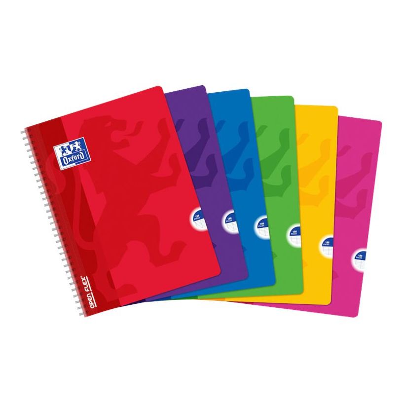 3020121072875-Oxford Openflex - Cahier polypro à spirale A4 (21x29,7 cm) - 180 pages - grands carreaux (Seyes) - disponib-P_79356955_1-0