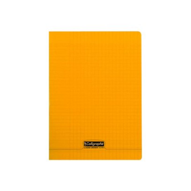 3210330181387-Calligraphe 8000 - Cahier polypro A4 (21x29,7 cm) - 96 pages - grands carreaux (Seyes) - or-P_79356985_1-0