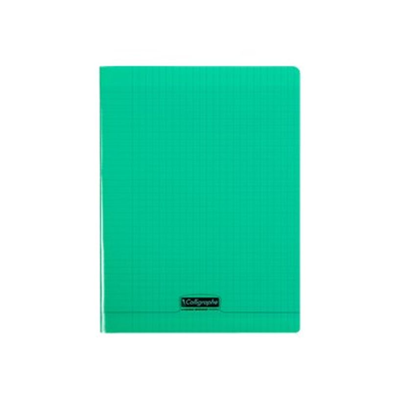 3210330181950-Calligraphe 8000 - Cahier polypro 24 x 32 cm - 96 pages - grands carreaux (Seyes) - vert-P_79356996_1-0