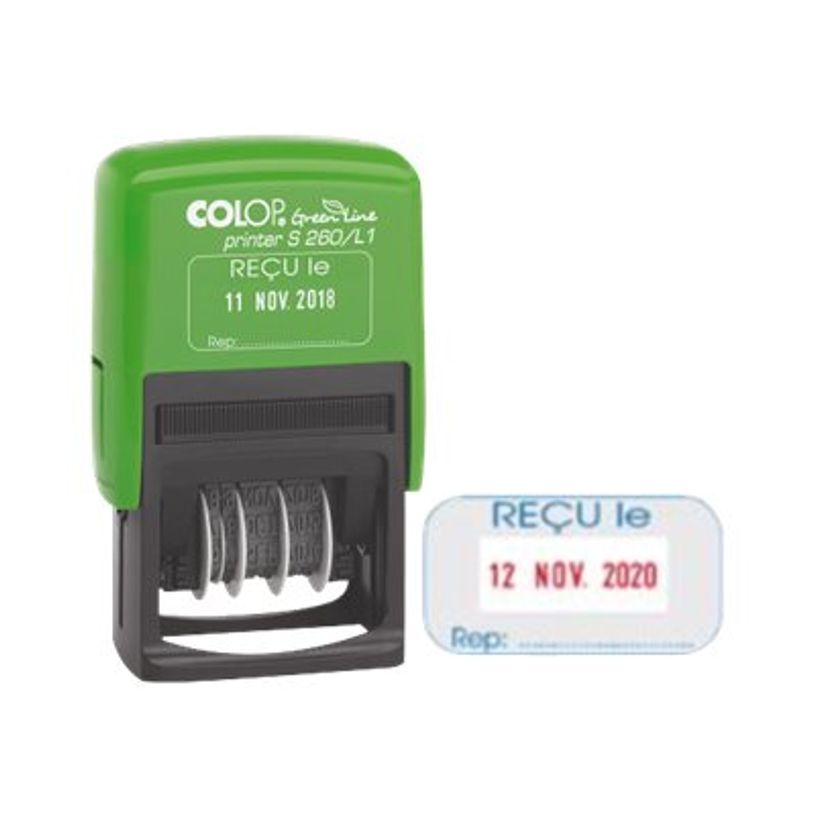 9004362427933-Colop - Tampon Dateur Printer Green Line S260 - "reçu le"-P_79357092_1-0