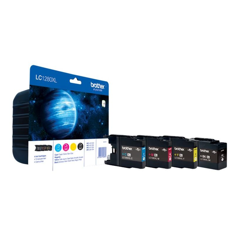 5014047562662-Brother LC1280XL - Pack de 4 - noir, cyan, magenta, jaune - cartouche d'encre originale-P_79358511_1-0