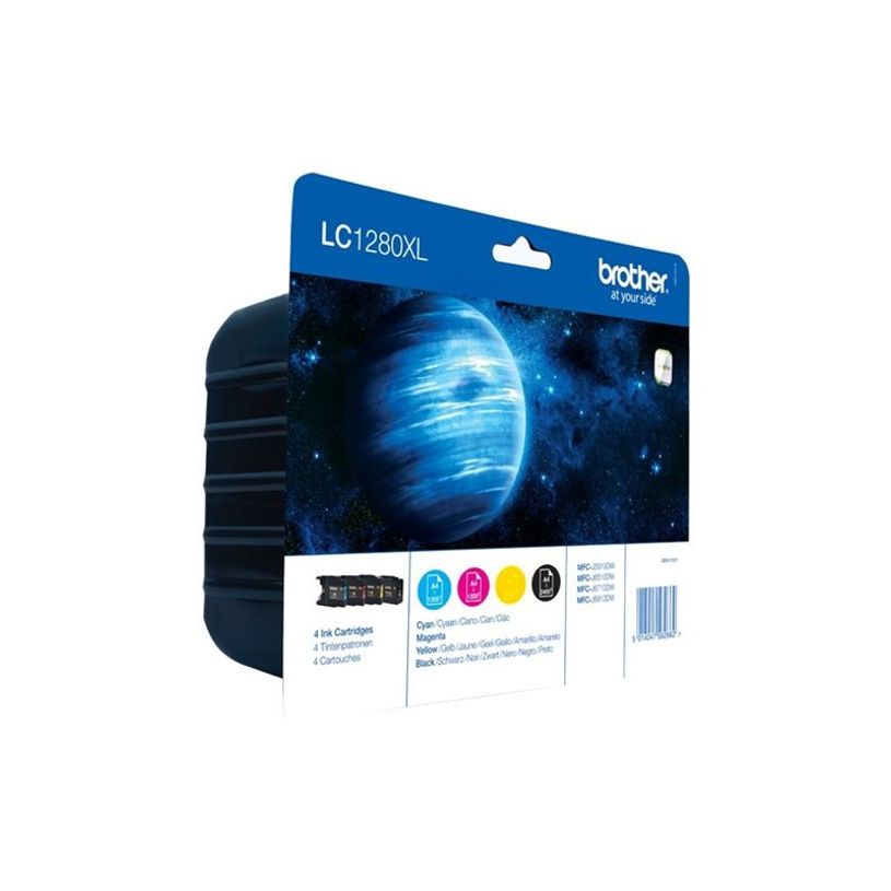 5014047562662-Brother LC1280XL - Pack de 4 - noir, cyan, magenta, jaune - cartouche d'encre originale-P_79358511_3-2