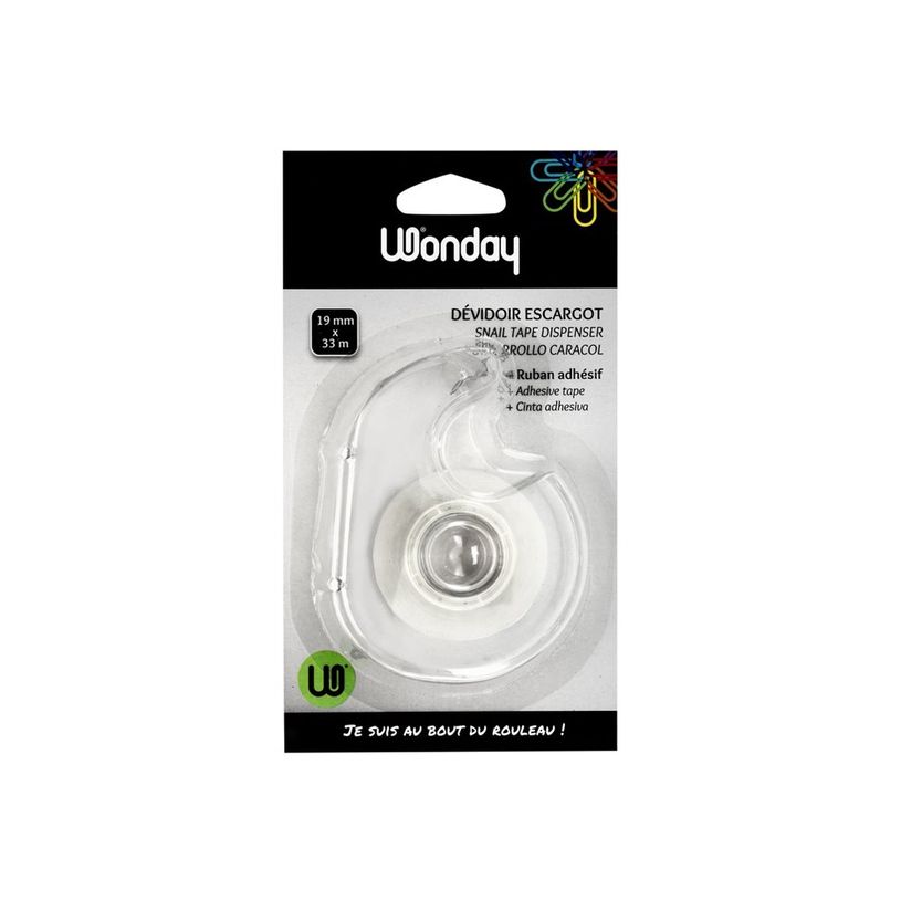 3457708585280-Wonday - Ruban adhésif avec dévidoir escargot - 19 mm x 33 m-P_79358537_2-1