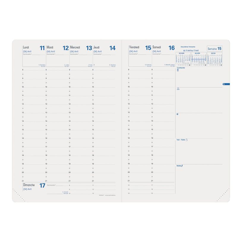 2012347239980-Agenda Equology - 1 semaine sur 2 pages - 16 x 24 cm - noir - Quo Vadis-P_79359194_2-2