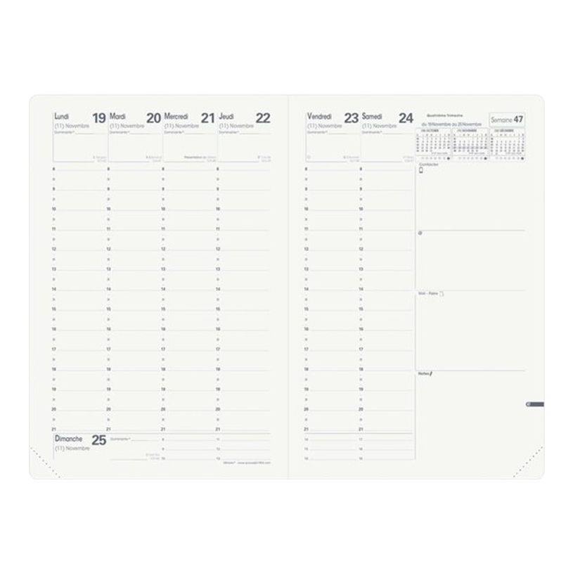 2012347239997-Agenda Equology - 1 semaine sur 2 pages - 16 x 24 cm - rouge - Quo Vadis-P_79359195_1-1