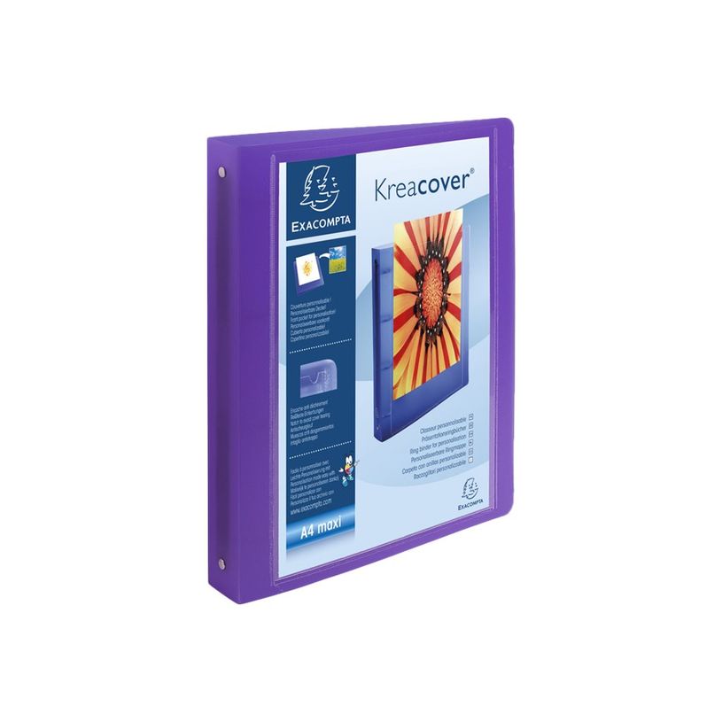3130630517696-Exacompta Kreacover Chromaline - Classeur à anneaux personnalisable - Dos 40 mm - A4 Maxi - pour 225 feuilles - disponib-P_79359232_5-3