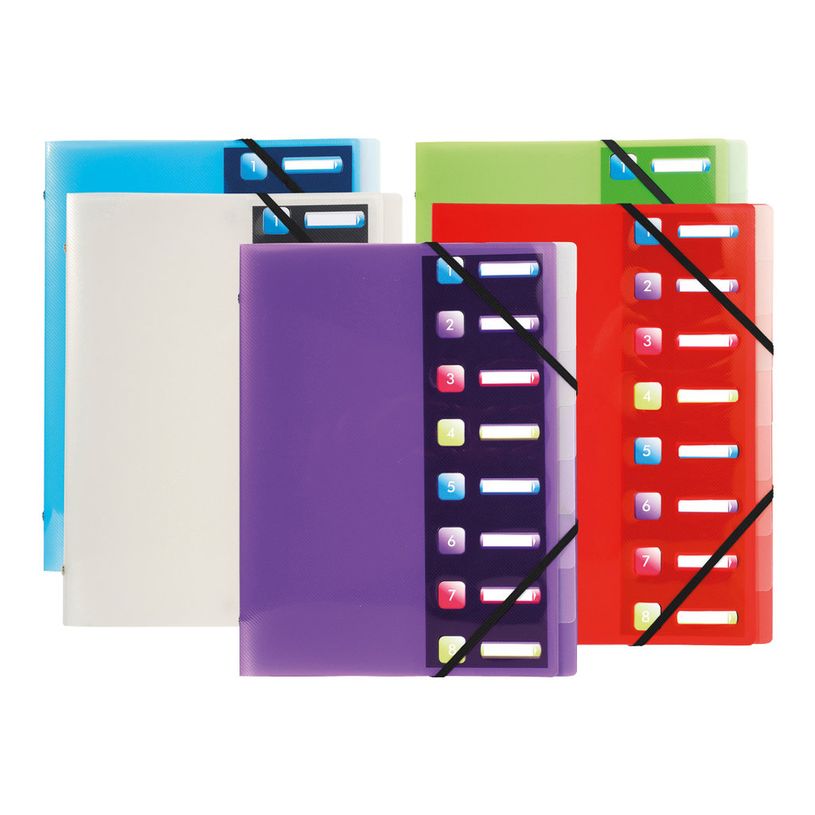 3130630566106-Exacompta Crystal - Trieur polypro 8 positions - différents coloris disponibles-P_79359241_1-0