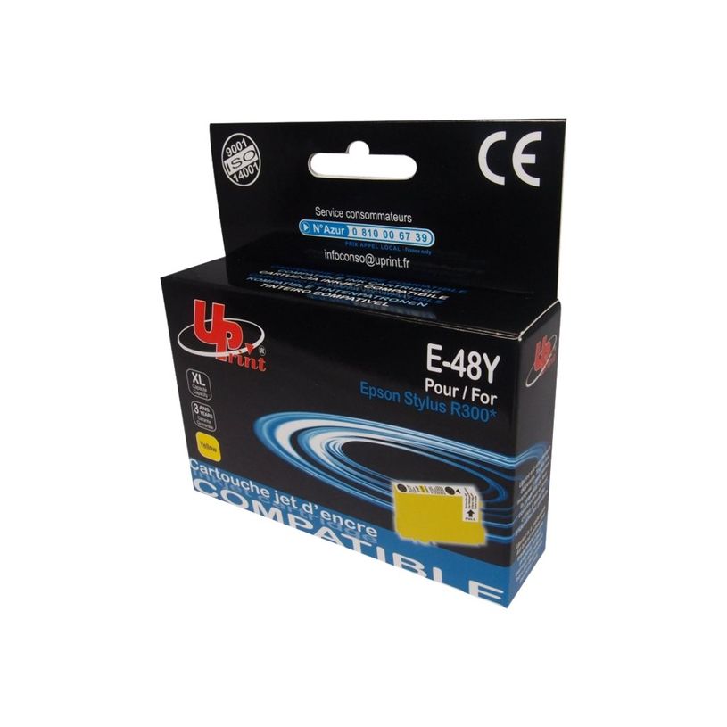 3584770881054-Cartouche compatible Epson T0484 Hippocampe - jaune - UPrint E.48Y  -P_79359275_1-0