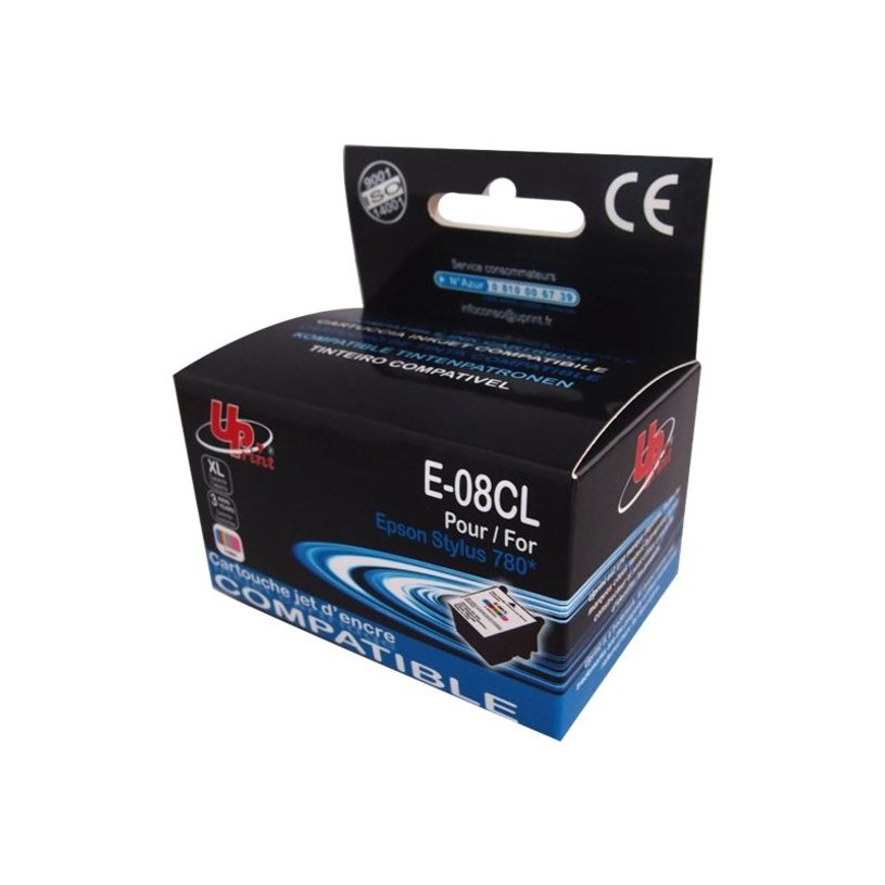 3584770881283-Cartouche compatible Epson T008 Perroquet - cyan, cyan clair, magenta, magenta clair, jaune-P_79359298_1-0