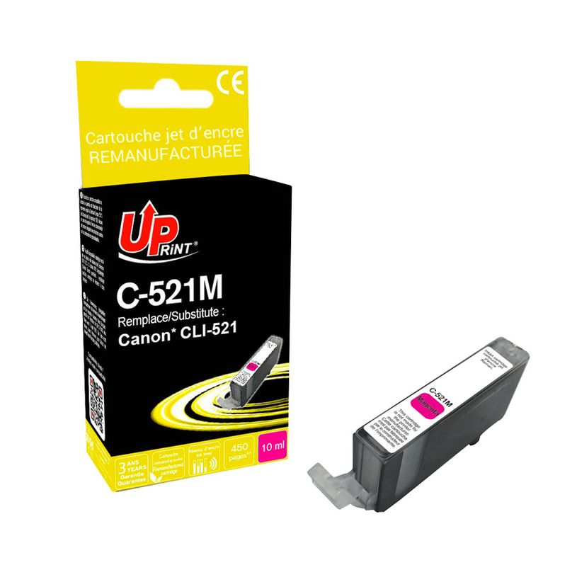 3584770882365-Cartouche remanufacturée Canon CLI-521 - magenta - Uprint--2