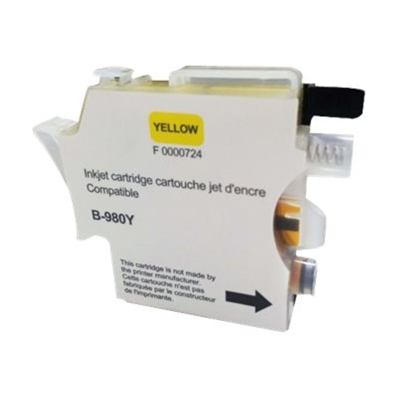 3584770881795-Cartouche compatible Brother LC1100/LC980 - jaune - Uprint-P_79359340_2-1
