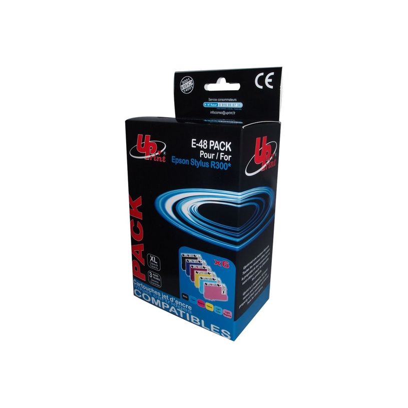 3584770881948-Cartouche compatible Epson T0487 Hippocampe - pack de 6 - noir , cyan, magenta, jaune, cyan -P_79359353_1-0