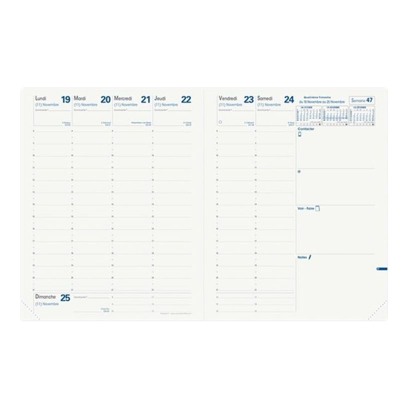 2012347256031-Agenda Equology - 1 semaine sur 2 pages - 21 x 27 cm - noir - Quo Vadis-P_79359878_1-1