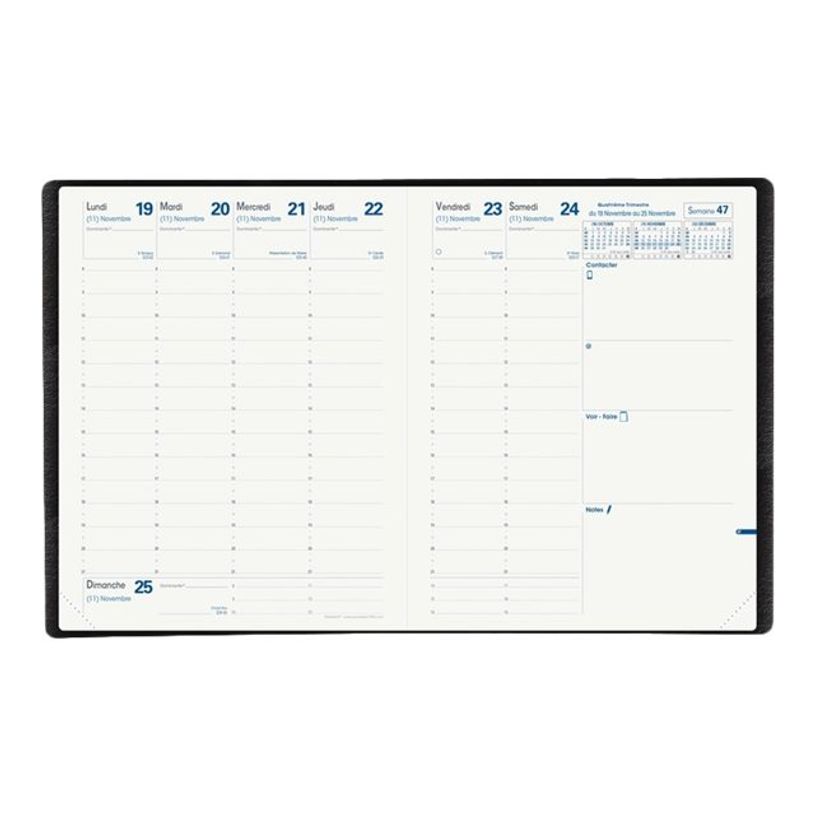 2012347256031-Agenda Equology - 1 semaine sur 2 pages - 21 x 27 cm - noir - Quo Vadis-P_79359878_2-2