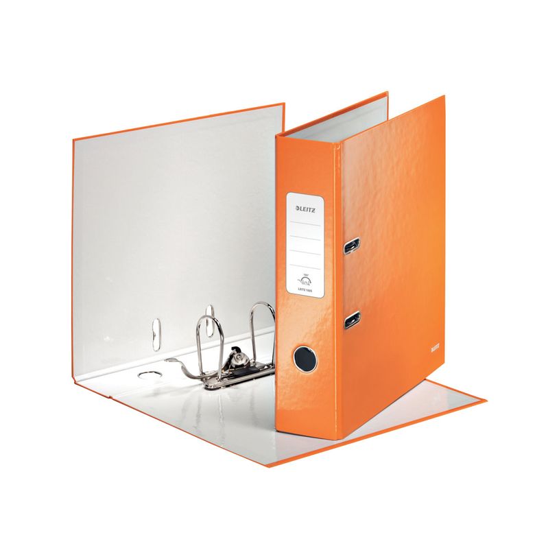 4002432394708-Leitz WOW 180° - Classeur à levier - Dos 80 mm - A4 - pour 600 feuilles - orange métalli-P_79359934_4-3