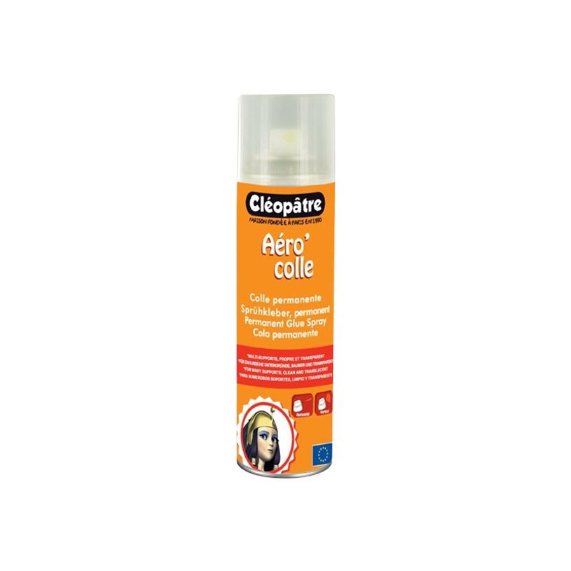3134729102503-Cléopâtre Aéro'colle - Bombe de colle aérosol - 250 ml - Permanent-P_79360048_1-0