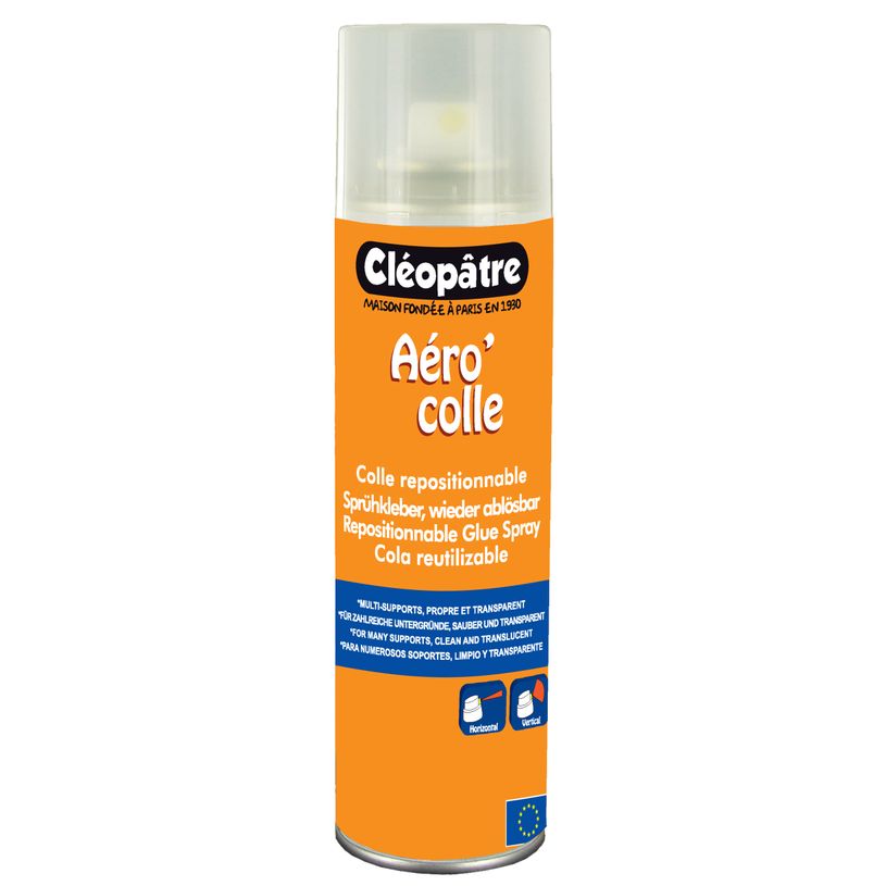 3134729112502-Cléopâtre Aéro'colle - Bombe de colle aérosol - 250 ml - Repositionnable-P_79360049_1-0
