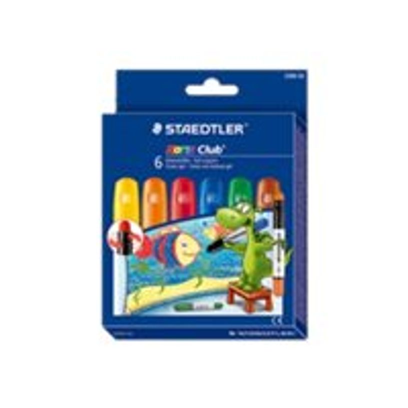 4006608239008-STAEDTLER Noris Club 2390 - Crayon de cire - cire gel - pour verre - rouge, bleu, vert, jau-P_79360062_1-0