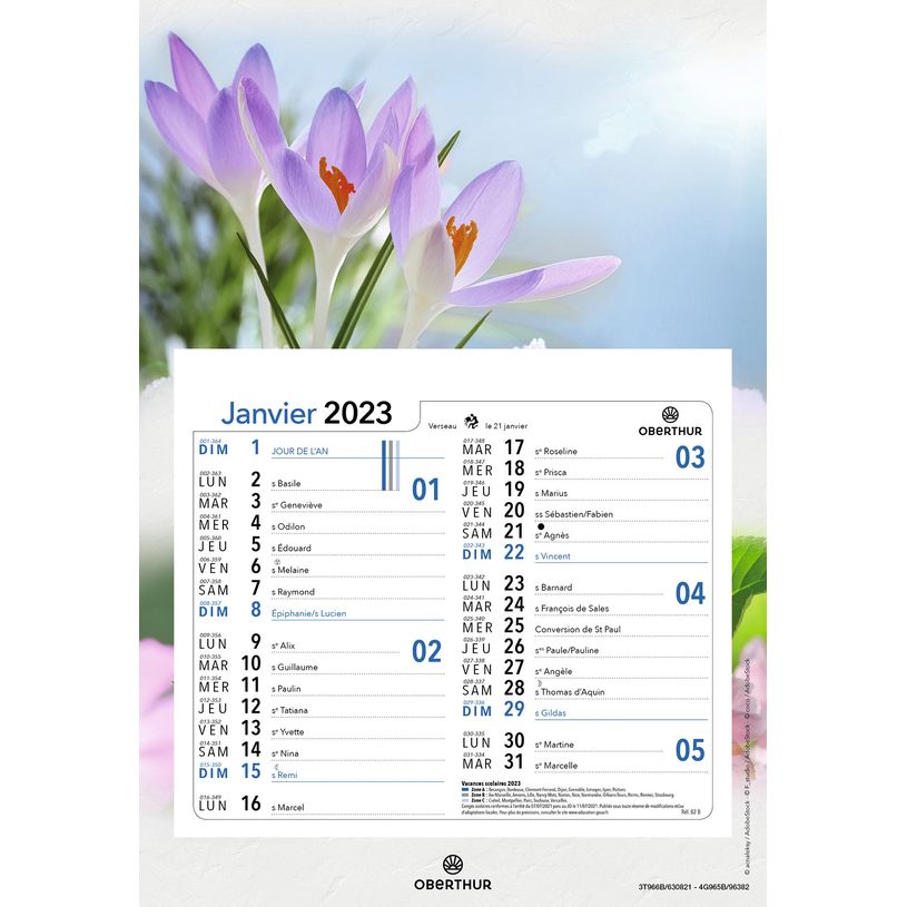 3664447125961-Oberthur - Plaque Nova mensuel - 18 x 26 cm - disponible dans différents modèles-P_79360122_3-2