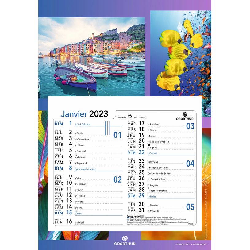 3664447125961-Oberthur - Plaque Nova mensuel - 18 x 26 cm - disponible dans différents modèles-P_79360122_5-4