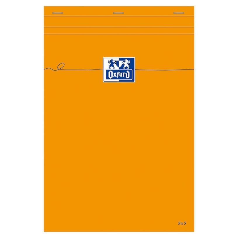 2012347335545-Oxford - Pack de 5 Blocs notes - A4 - 160 pages - petits carreaux - 80g - orange-P_79360723_1-0