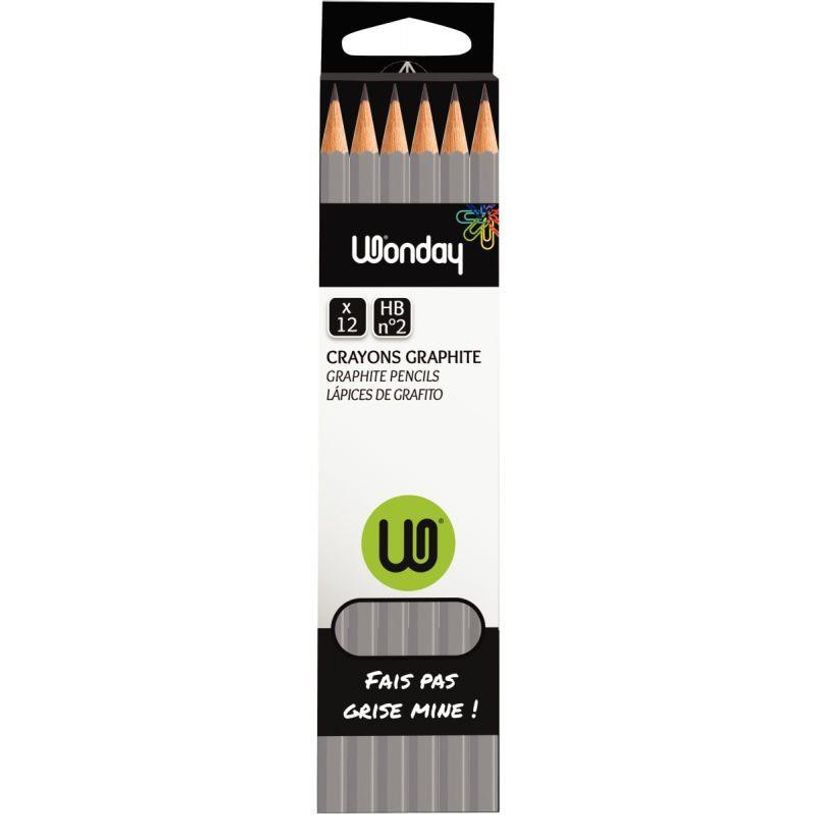 3701254716644-Wonday - Pack de 12 crayons à papier - HB ECO-P_79360874_1-0