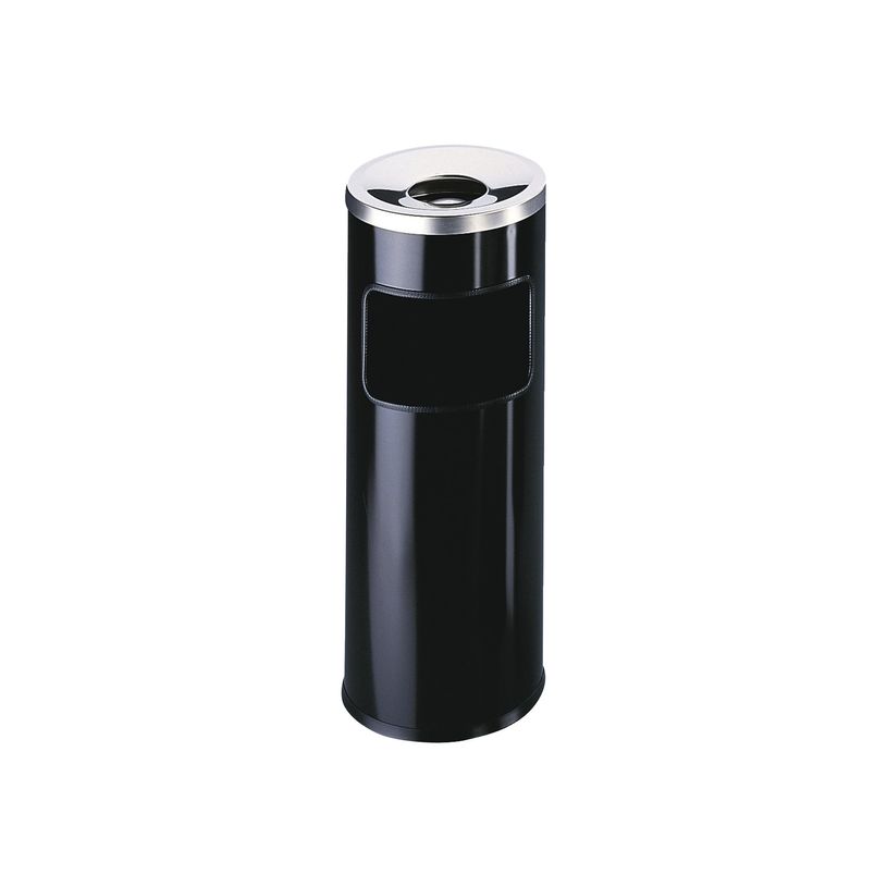 4005546989143-Durable - Corbeille à papier 17L + cendrier avec étouffoir - noir-P_79360913_2-1