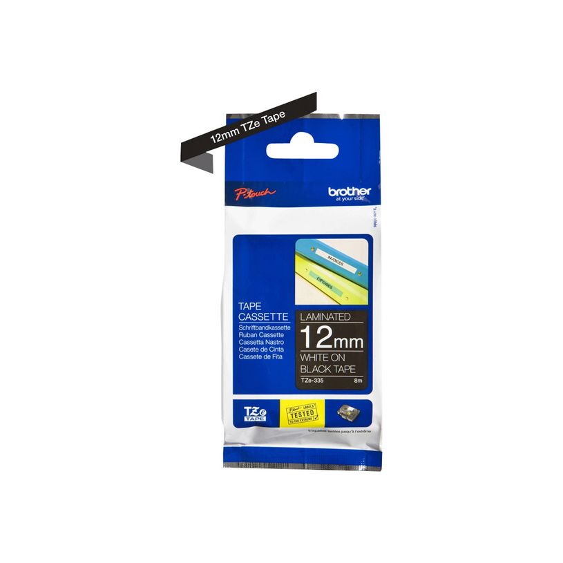 4977766052191-Brother TZe335 - Ruban d'étiquettes auto-adhésives - 1 rouleau (12 mm x 8 m) - fond noir-P_79360925_1-15